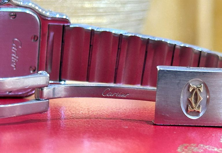 cartier santos 1567 quarzo galbèe