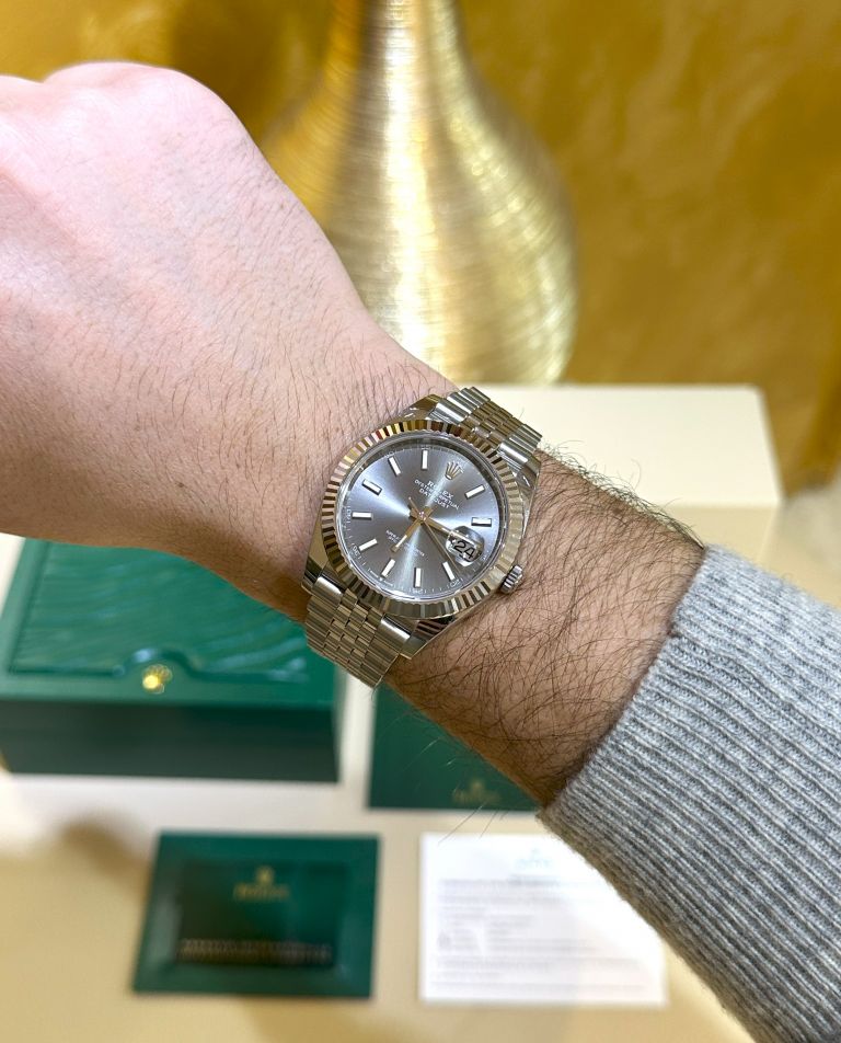 rolex datejust 41 rodium 126334