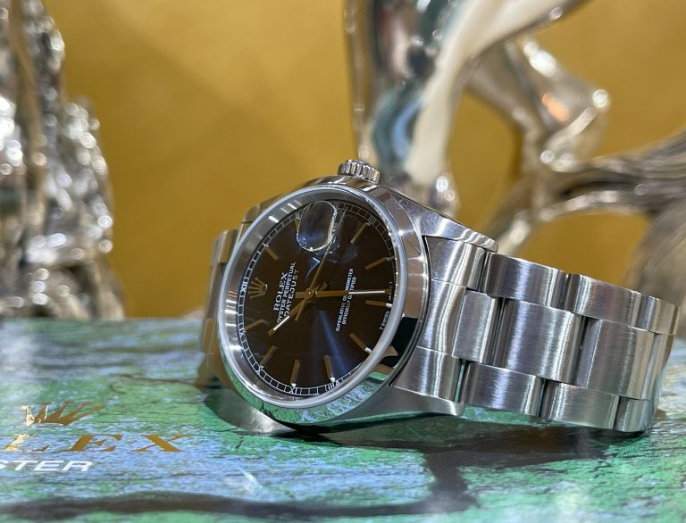 rolex datejust blu 36 oyster