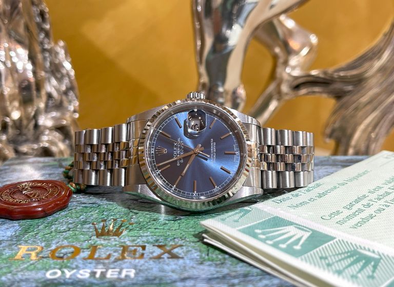 Rolex 16234 Datejust 36 blu