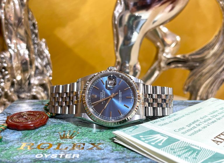 Rolex 16234 Datejust 36 blu