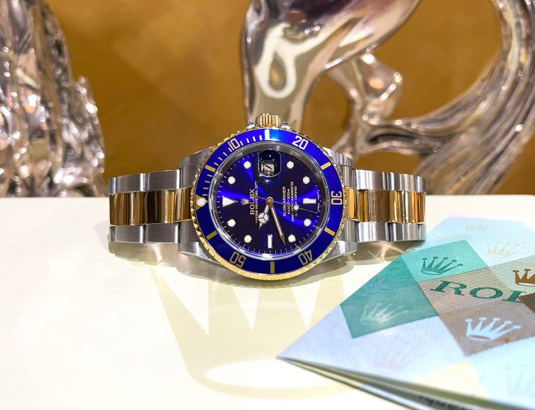 rolex submariner 16613 blu
