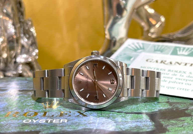 Rolex oyster perpetual 31mm salmon