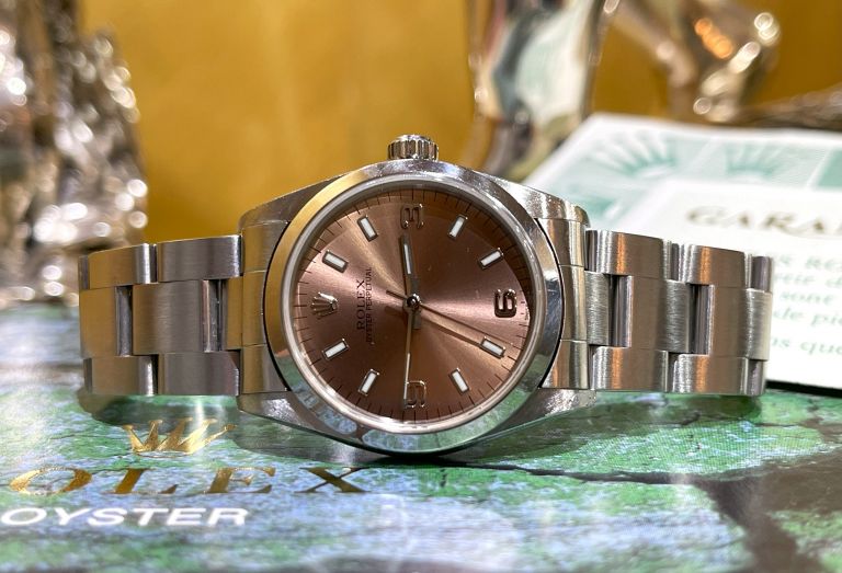 Rolex oyster perpetual 31mm salmon